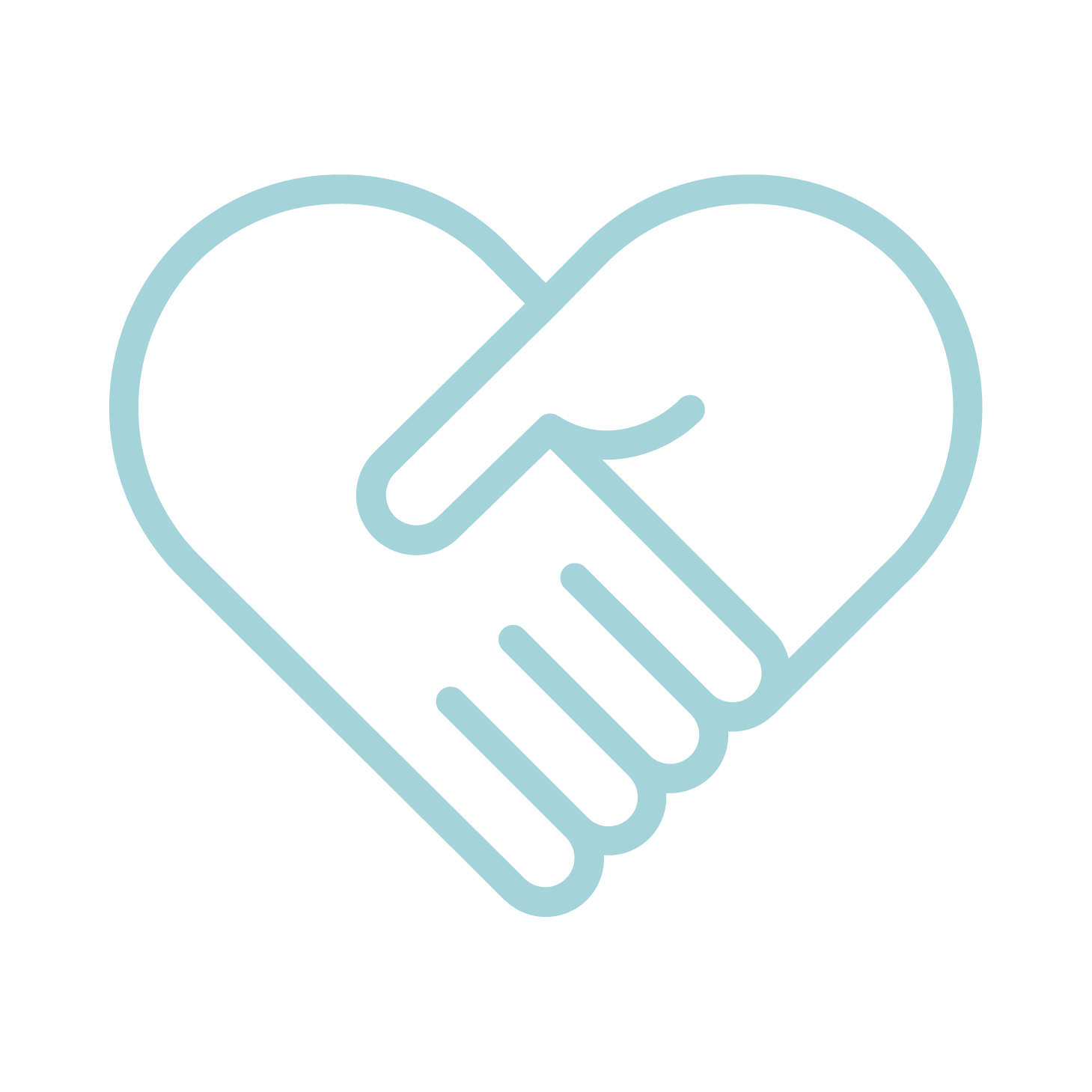 Heart Handshake Icon